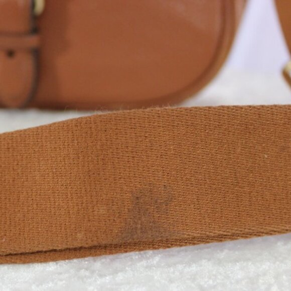 Coach Leather Flap Crossbody Saddle Brown Adjustable Strap - Picture 10 of 10